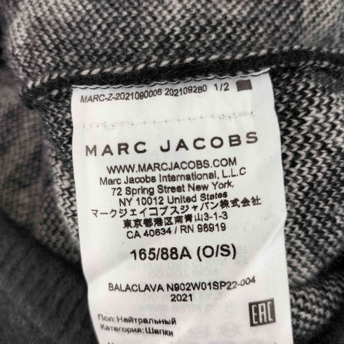 マークジェイコブス MARC JACOBS 総柄ロゴデザイン バラクラバ レディース O/S