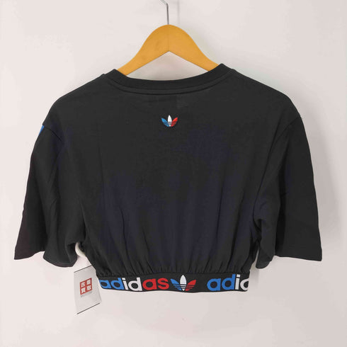 アディダスオリジナルス adidas Originals PRIMEBLUE トリコロール クロップド Tシャツ レディース JPN:L