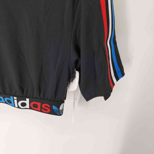 アディダスオリジナルス adidas Originals PRIMEBLUE トリコロール クロップド Tシャツ レディース JPN:L