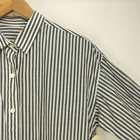プラージュ PLAGE wash out シャツワンピース コットンリネン ストライプ レディース FREE