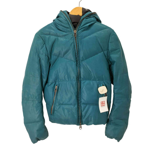 TASS STANDARD 山羊革 レザー ダウンジャケット メンズ import:M