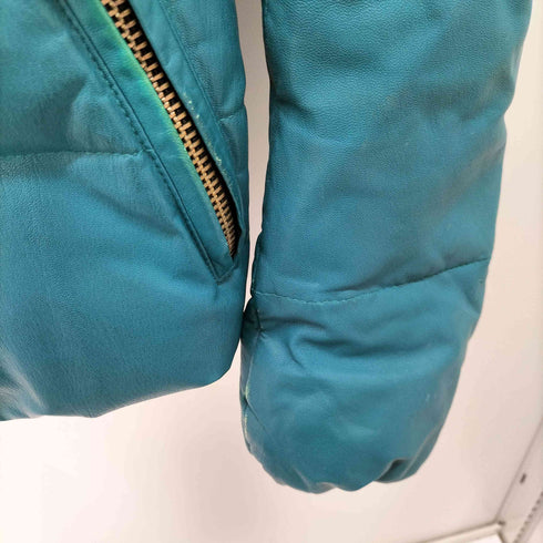 TASS STANDARD 山羊革 レザー ダウンジャケット メンズ import:M