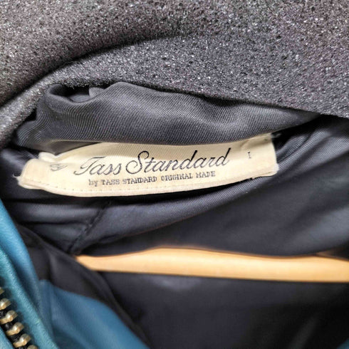 TASS STANDARD 山羊革 レザー ダウンジャケット メンズ import:M