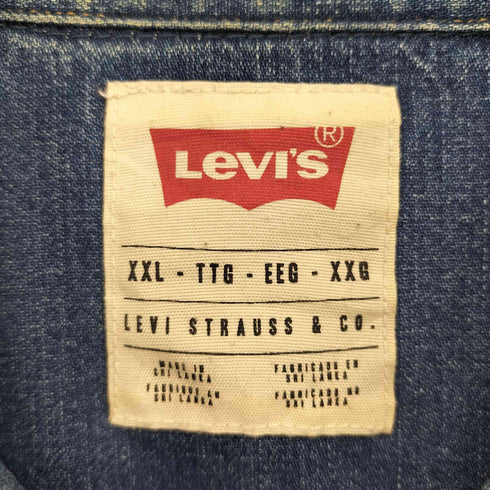 リーバイス Levis CONE DENIM WESTERN SHIRT ダンガリー ウエスタンシャツ デニムシャツ メンズ XXL