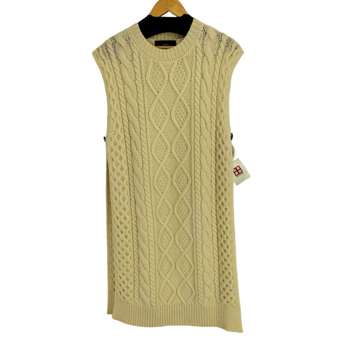 シップス SHIPS ケーブルロングニットベスト レディース