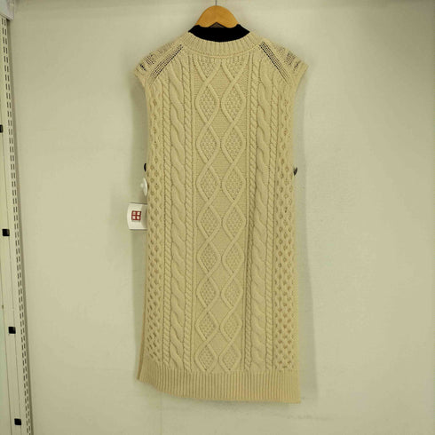 シップス SHIPS ケーブルロングニットベスト レディース