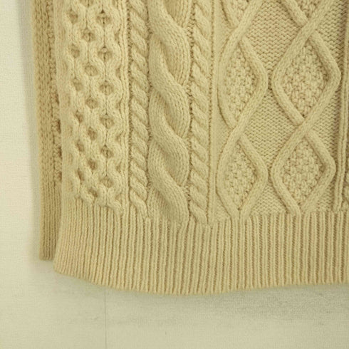 シップス SHIPS ケーブルロングニットベスト レディース