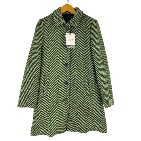 デシグアル Desigual VIENA ヘリンボーン オーバーコート レディース 36