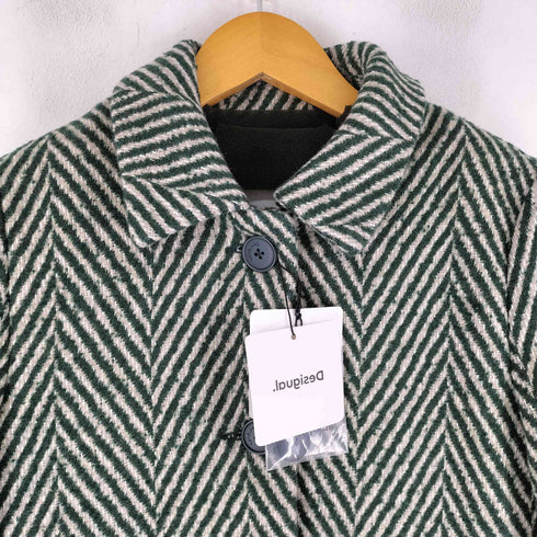 デシグアル Desigual VIENA ヘリンボーン オーバーコート レディース 36