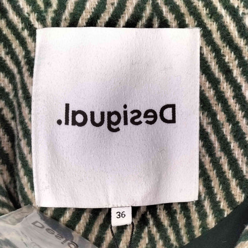 デシグアル Desigual VIENA ヘリンボーン オーバーコート レディース 36