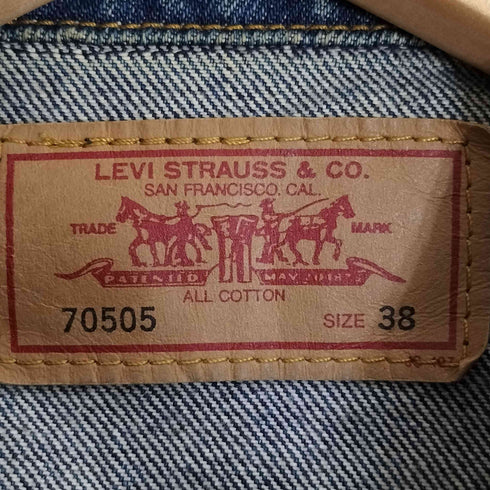 リーバイス Levis 90s 70505 香港製 3rd デニムジャケット 95年製 メンズ US:38