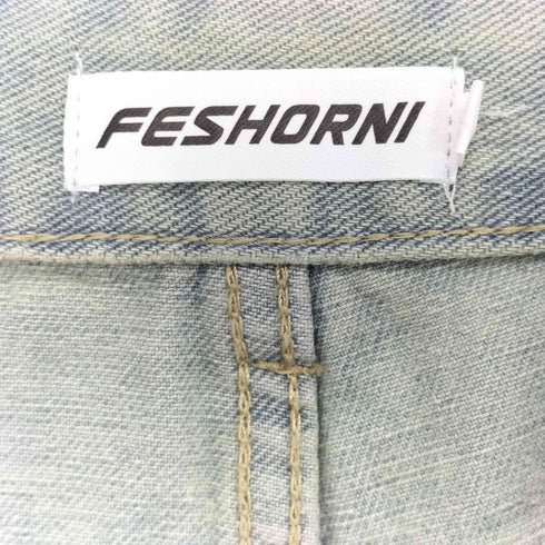 feshorni ワイドデニムパンツ レディース JPN:M