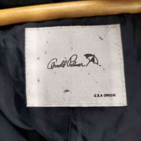 アーノルドパーマー Arnold Palmer ロゴ刺繍クロップドダウンジャケット レディース L