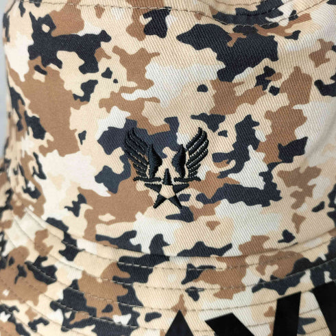 アヴィレックス AVIREX AX BRIM LOGO PRINT BUCKET HAT メンズ 57-59cm