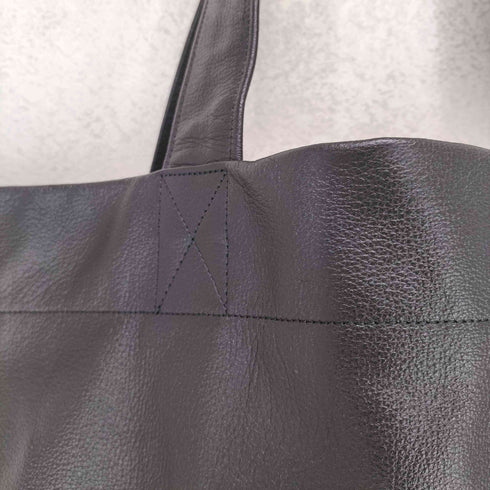 ヨウジヤマモト Yohji Yamamoto シグネチャーロゴカウレザートートバッグ メンズ