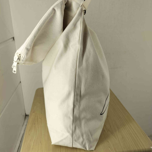 ヨウジヤマモト Yohji Yamamoto シグネチャーロゴキャンバスメッセンジャーバッグ メンズ