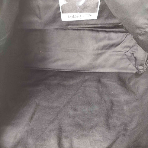 ヨウジヤマモト Yohji Yamamoto シグネチャーロゴカウレザーミニトートバッグ メンズ