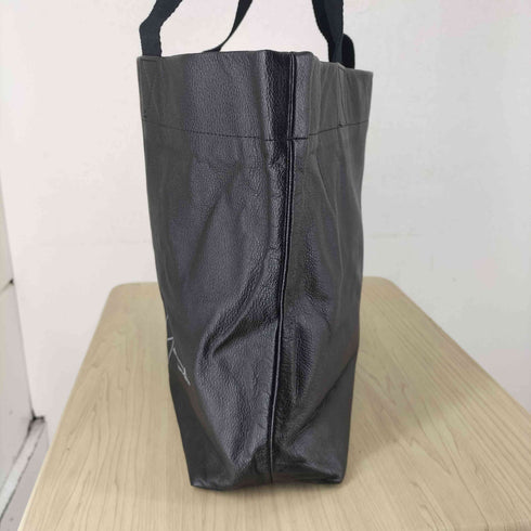 ヨウジヤマモト Yohji Yamamoto シグネチャーロゴカウレザーミニトートバッグ メンズ