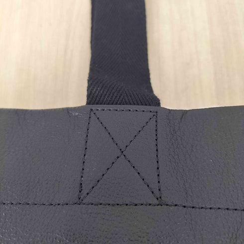 ヨウジヤマモト Yohji Yamamoto シグネチャーロゴカウレザーミニトートバッグ メンズ