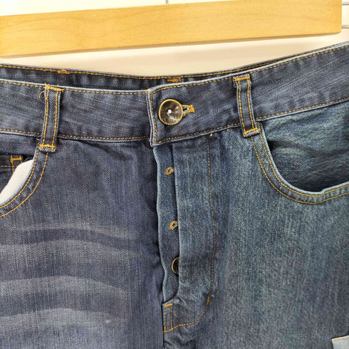 デシグアル Desigual アシンメトリー パッチワークデニムスカート レディース JPN:L