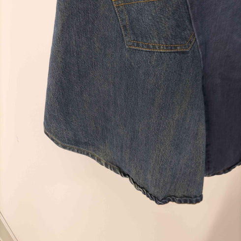 デシグアル Desigual アシンメトリー パッチワークデニムスカート レディース JPN:L