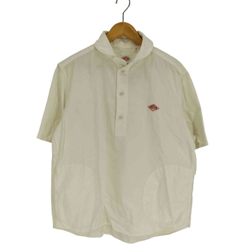 ダントン DANTON 19SS ロゴワッペン ハーフボタン ク プルオーバー ラブカラー シャツ メンズ US:40