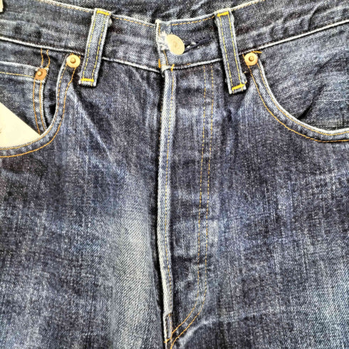 リーバイスヴィンテージクロージング Levis Vintage Clothing 50S復刻 日本製 赤耳セルビッチ BIGE ボタンフライ デニムパンツ メンズ 32