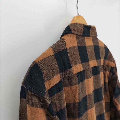 ディッキーズ Dickies ロゴワッペン フラップポケット ブロックチェック ネル フランネルシャツ メンズ JPN:XL