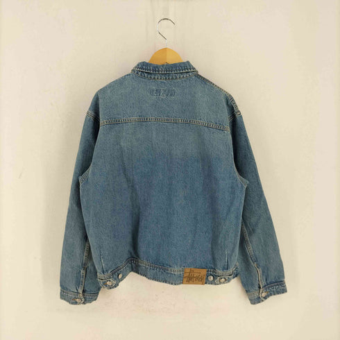 ステューシー Stussy WORK GEAR DENIM ZIP WORK JACKET ジップアップ デニム ジャケット メンズ import:L