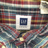 ギャップ Gap 00s OLD オールド ボタンダウン チェック半袖シャツ メンズ L