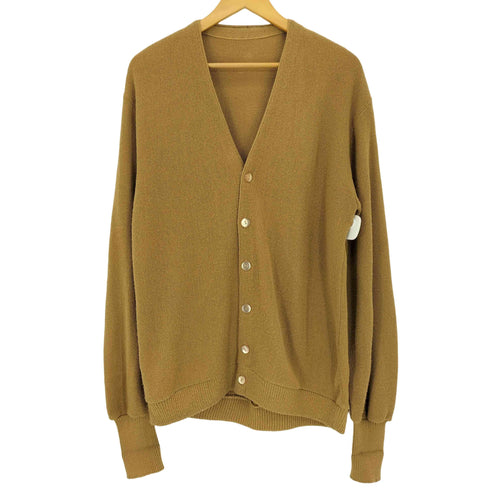 70s リブ長 アクリルカーディガン メンズ