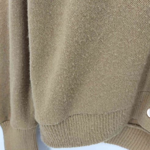 70s リブ長 アクリルカーディガン メンズ