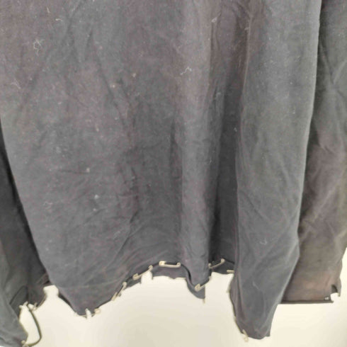 ギャップ Gap リメイク セーフティピン カットオフ クルーネック ロングスリーブ Tシャツ メンズ L