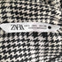 ザラ ZARA Vネック 千鳥柄 ワンピース レディース import:L