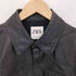 ザラ ZARA フェイクレザー オーバーシャツ ジャケット レディース import:M