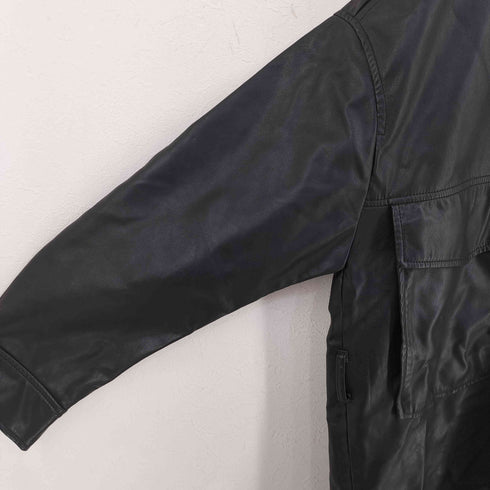 ザラ ZARA Chaqueta larga efecto ビーガンレザー コート レディース import:L