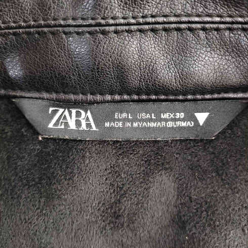 ザラ ZARA Chaqueta larga efecto ビーガンレザー コート レディース import:L