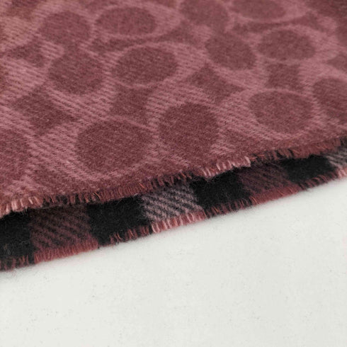 コーチ COACH チェック シグネチャー リバーシブルマフラー レディース