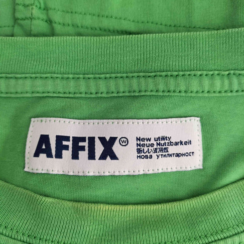 アフィックス AFFIX ロゴ プリント Tシャツ メンズ import:M