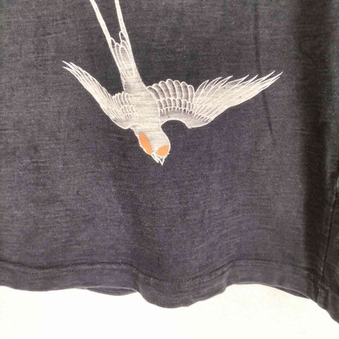 クロップドヘッズ CROPPED HEADS カエル 桜刺繍 L/Sカットソー メンズ JPN:L