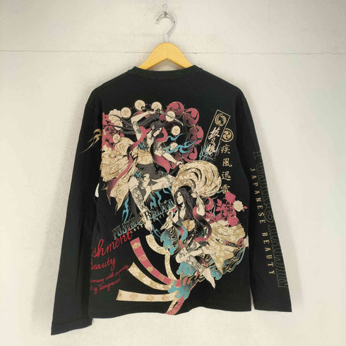バットウムスメ DIVINE RETRIBUTION 抜刀娘 グラフィックプリントL/Sカットソー メンズ JPN:L
