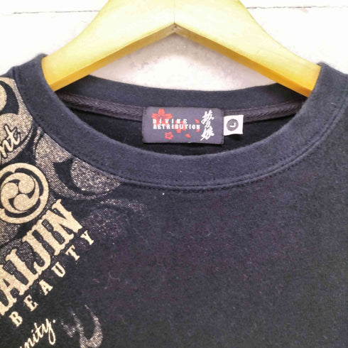 バットウムスメ DIVINE RETRIBUTION 抜刀娘 グラフィックプリントL/Sカットソー メンズ JPN:L