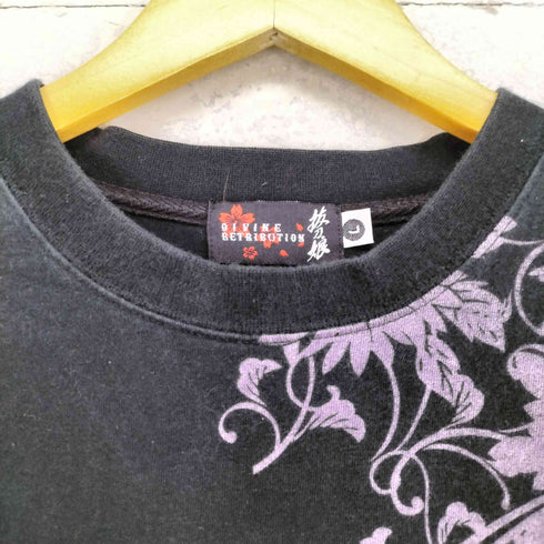 バットウムスメ DIVINE RETRIBUTION 抜刀娘 DANGEROUS BEAUTY L/Sカットソー メンズ JPN:L