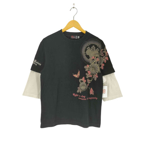 バットウムスメ DIVINE RETRIBUTION 抜刀娘 Boondock Saints レイヤードカットソー メンズ JPN:L