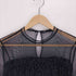 ザラ ZARA シアー 異素材ドッキング チュール ドレス ワンピース レディース import:M