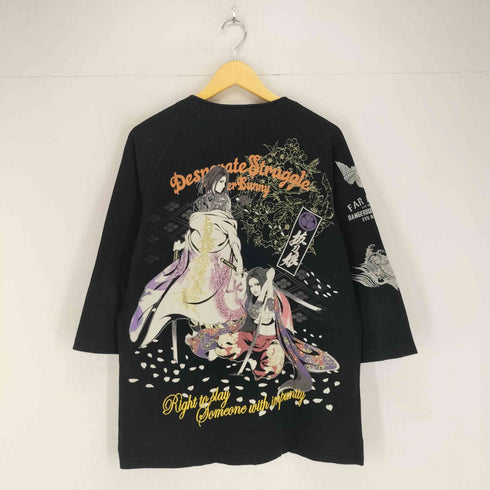 バットウムスメ DIVINE RETRIBUTION 抜刀娘 和柄 ダボシャツ メンズ JPN:XL