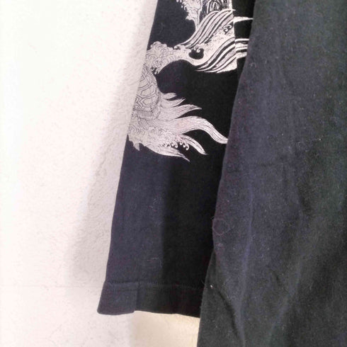 バットウムスメ DIVINE RETRIBUTION 抜刀娘 和柄 ダボシャツ メンズ JPN:XL