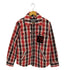 ディーゼル DIESEL リバーシブルデザイン マドラスチェック ストライプ柄 フランネル 中綿シャツ ジャケット メンズ S