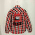 ディーゼル DIESEL リバーシブルデザイン マドラスチェック ストライプ柄 フランネル 中綿シャツ ジャケット メンズ S