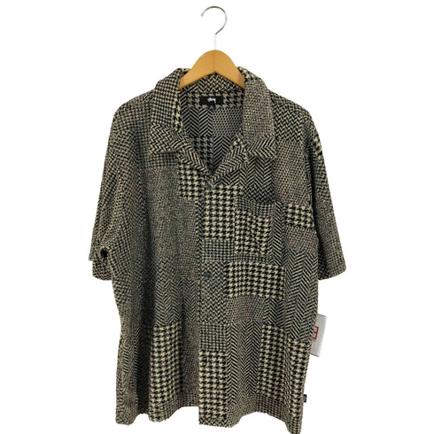 ステューシー Stussy 23AW MIXED PATTERN JERSEY SHIRT ミックスパターンジャージーシャツ メンズ import:XL
